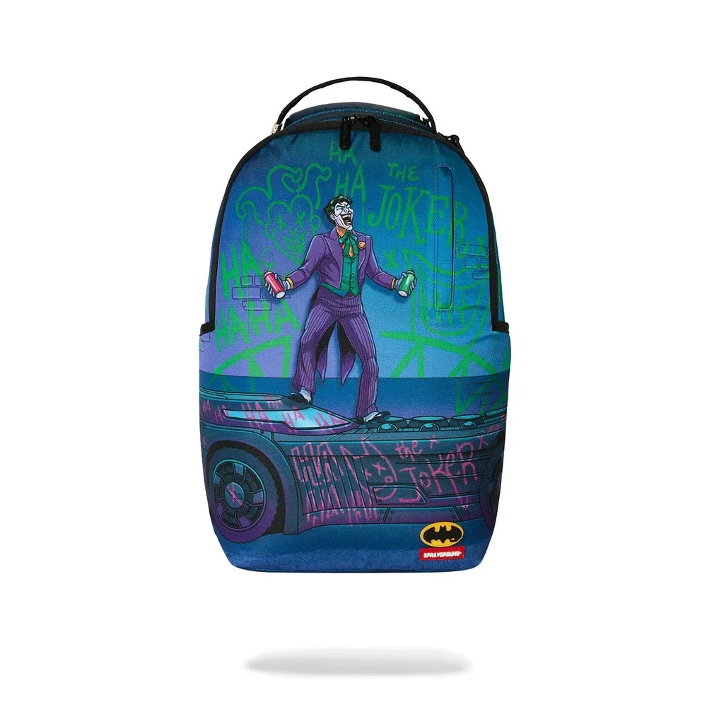 Sprayground DC Joker NO Rules Backpack Unisex OS Blue Shoulder Strap Bag SPR299